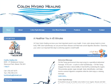 Tablet Screenshot of colonhydrohealing.com